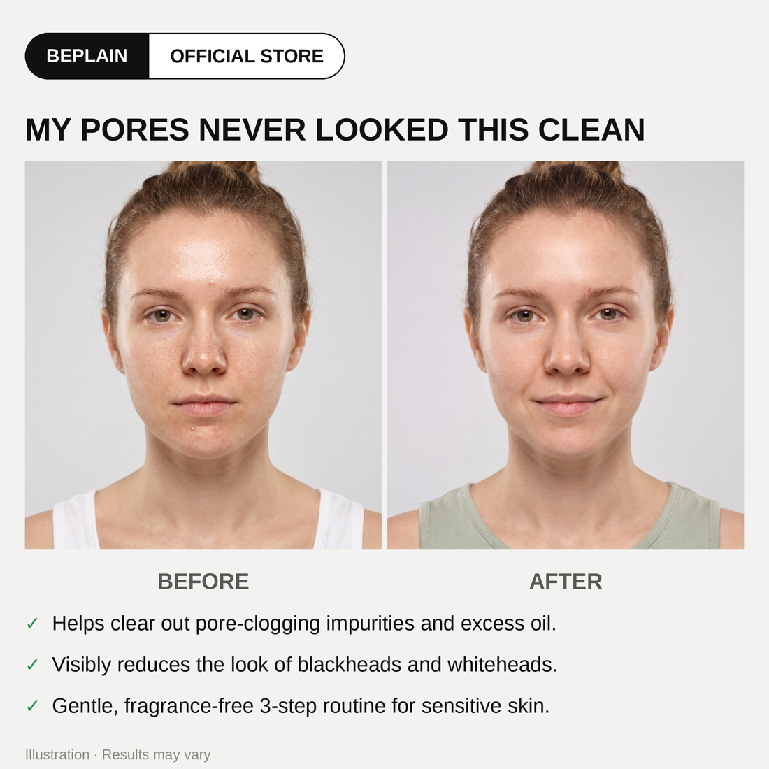 beplain Mung Bean Pore Care Trio