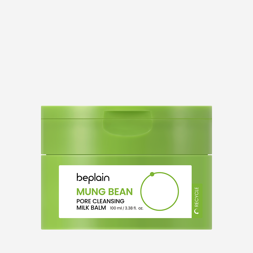 Beplain Mung Bean Cleansing Milk Balm - front product shot for gentle makeup removal