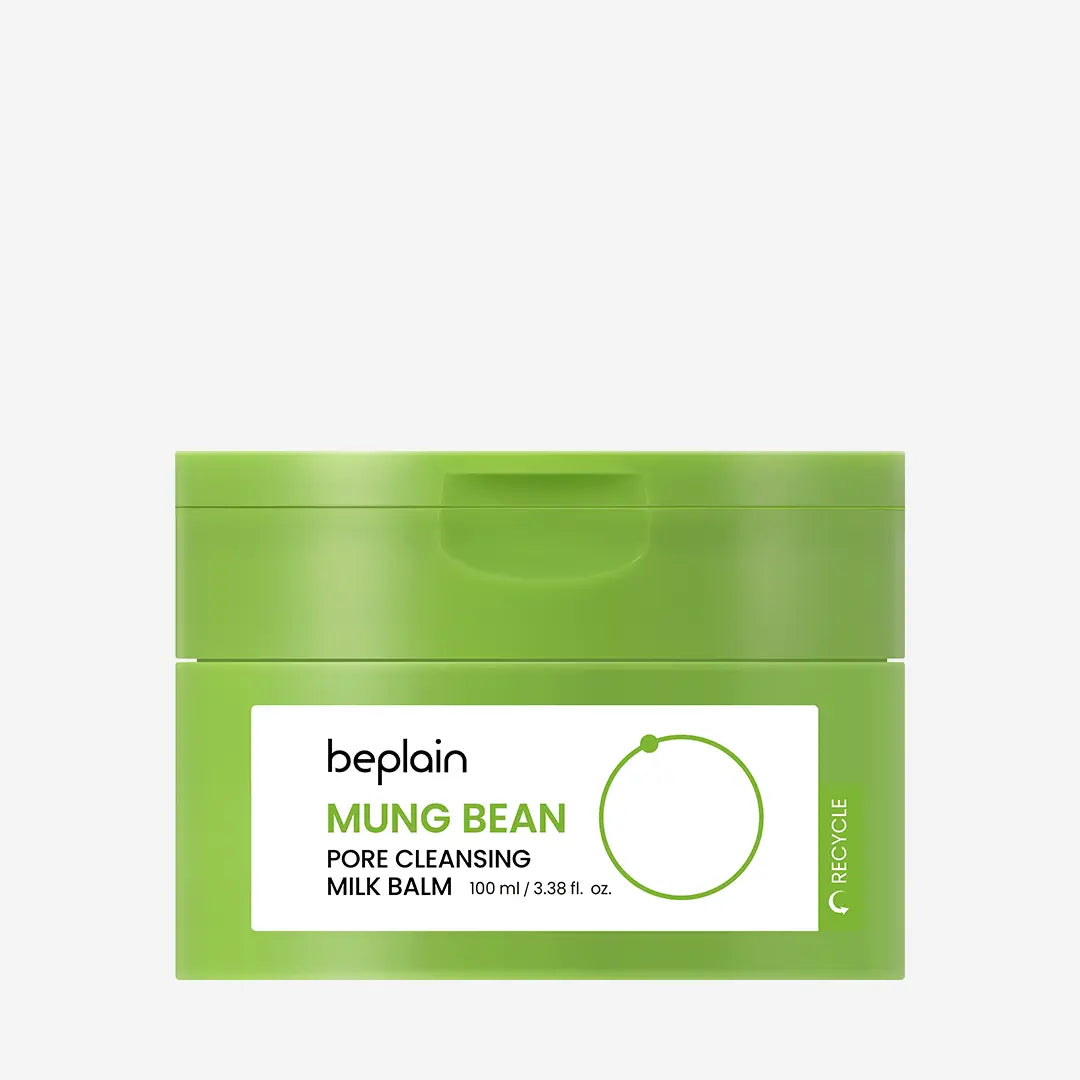 Beplain Mung Bean Cleansing Milk Balm - front product shot for gentle makeup removal