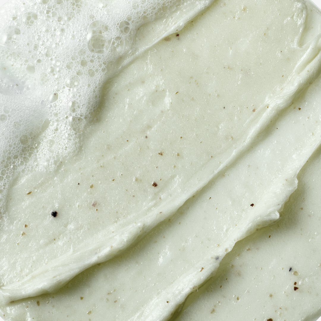 Beplain Mung Bean Cleansing Foam 160ml - side view with mung bean extract ingredients