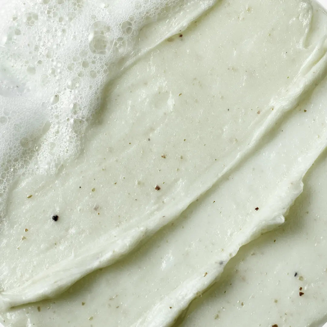 Beplain Mung Bean Cleansing Foam 160ml - side view with mung bean extract ingredients