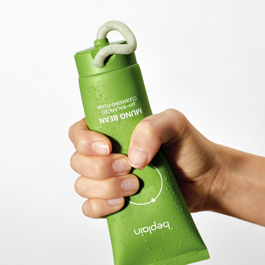 Beplain Mung Bean pH-Balanced Cleansing Foam 160ml - Korean skincare No.1 cleanser