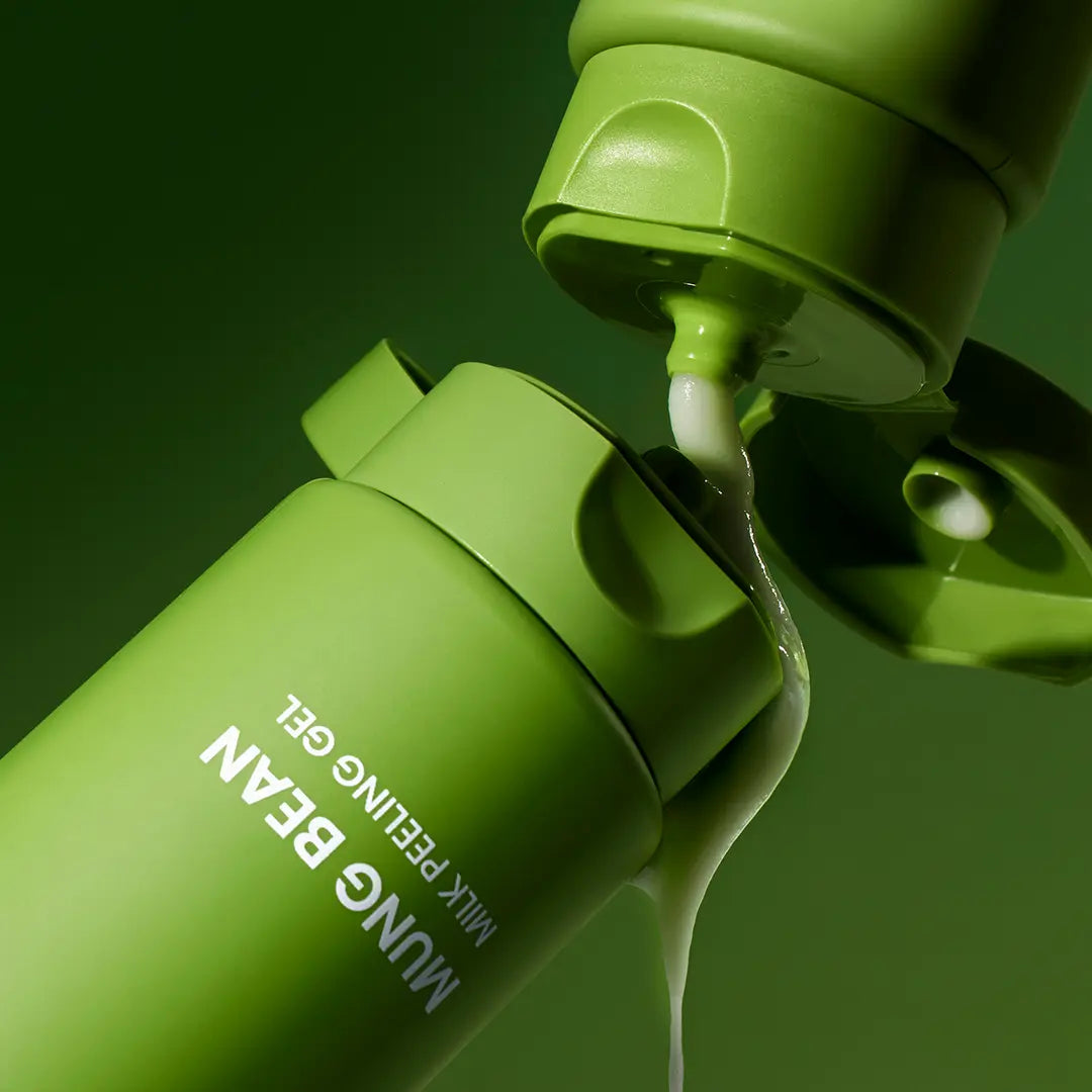 Beplain Mung Bean Milk Peeling Gel - reduces makeup pilling and flaking for smoother skin texture