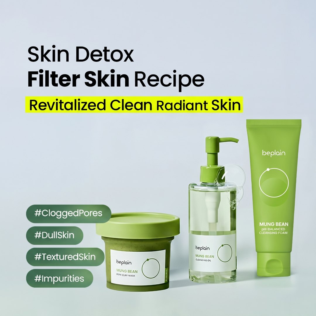 beplain Mung Bean Pore Care Trio