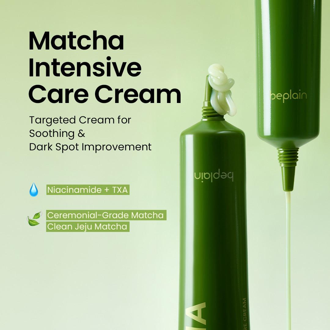 Beplain Matcha Catechin Intensive Care Cream - 5% niacinamide and 1% tranexamic acid for dark spot correction and even skin tone
