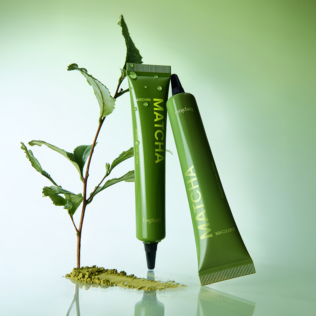 Beplain Matcha Catechin Intensive Care Cream how to use - apply as last step on targeted blemish and dark spot areas