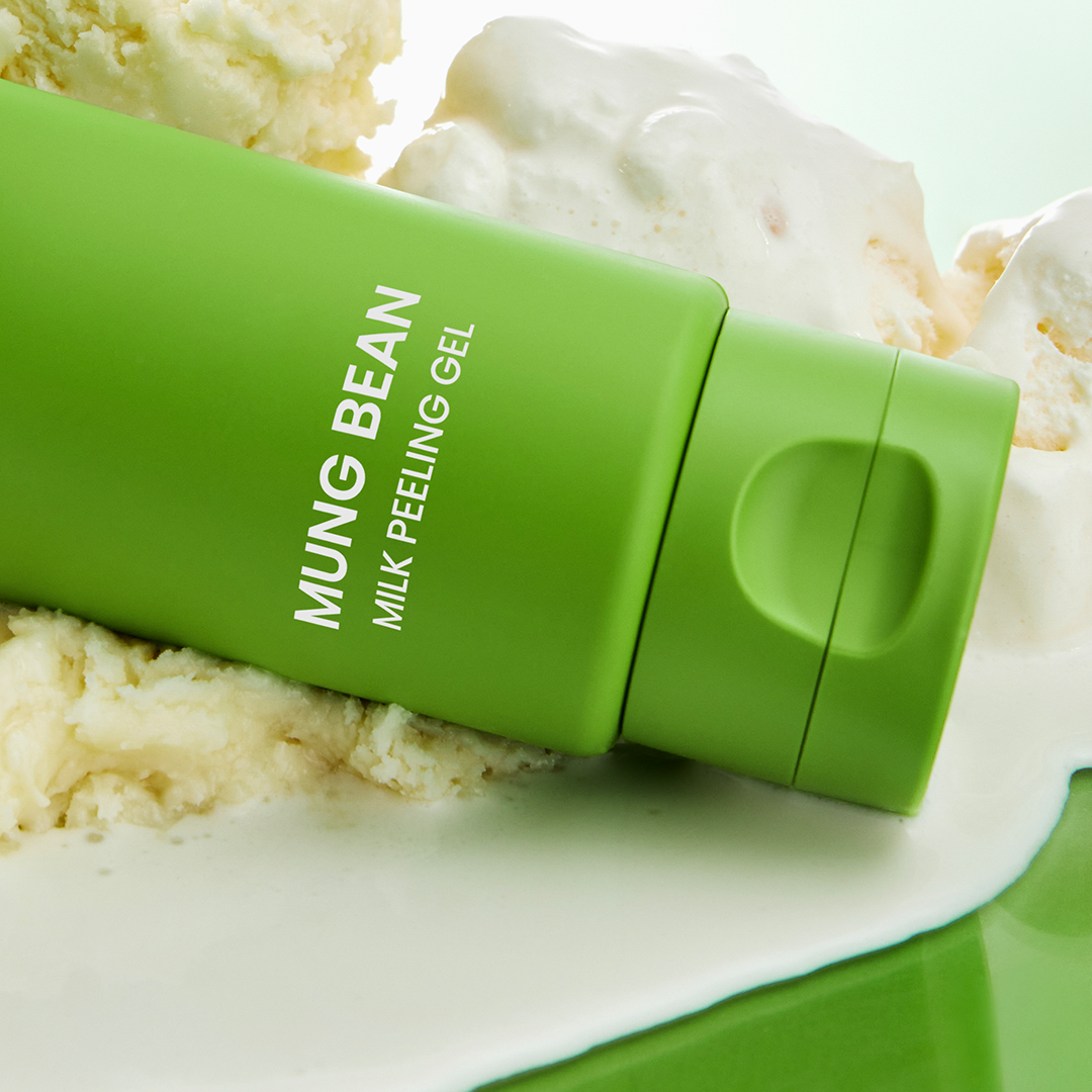 Beplain Mung Bean Milk Peeling Gel 120ml - K-beauty gentle exfoliating gel for all skin types