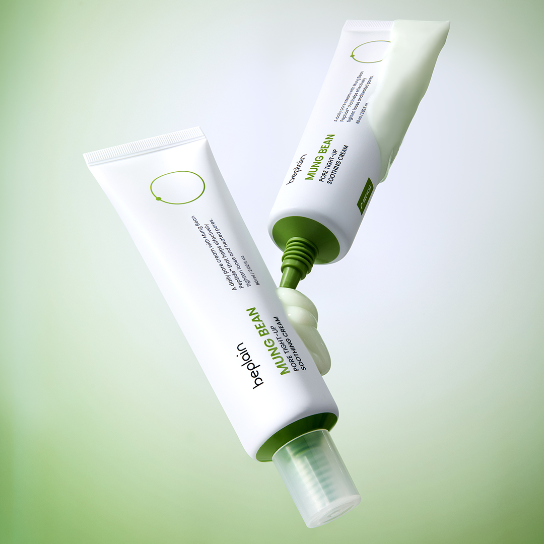Beplain Mung Bean Peptide Soothing Cream 60ml - K-beauty peptide cream for sensitive acne-prone and combination skin