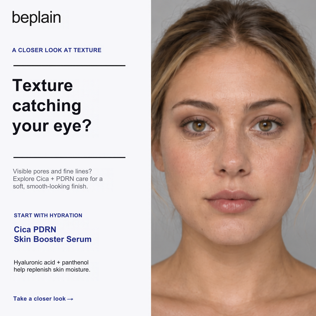 beplain Cica PDRN Skin Booster Serum with Hyaluronic Acid