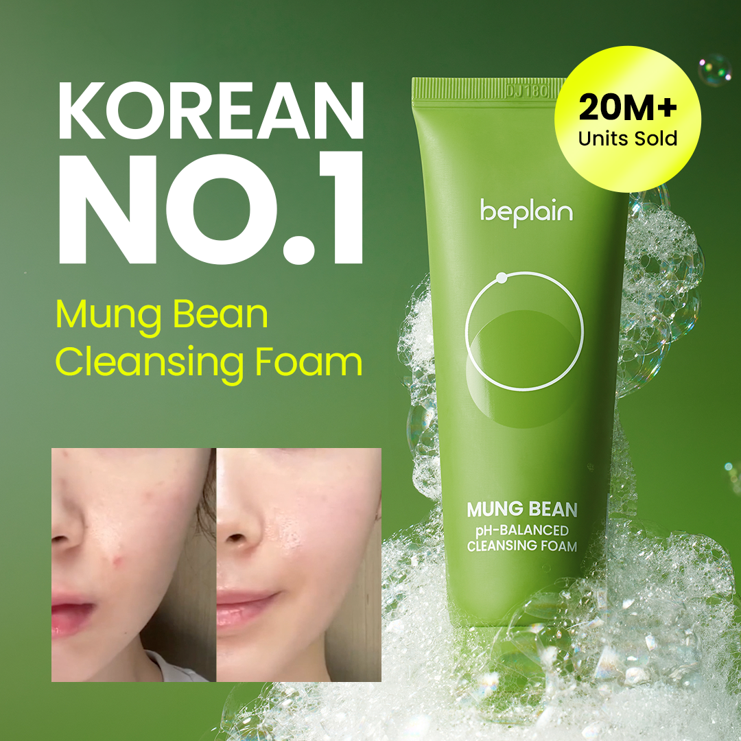 beplain Mung Bean pH-Balanced Cleansing Foam