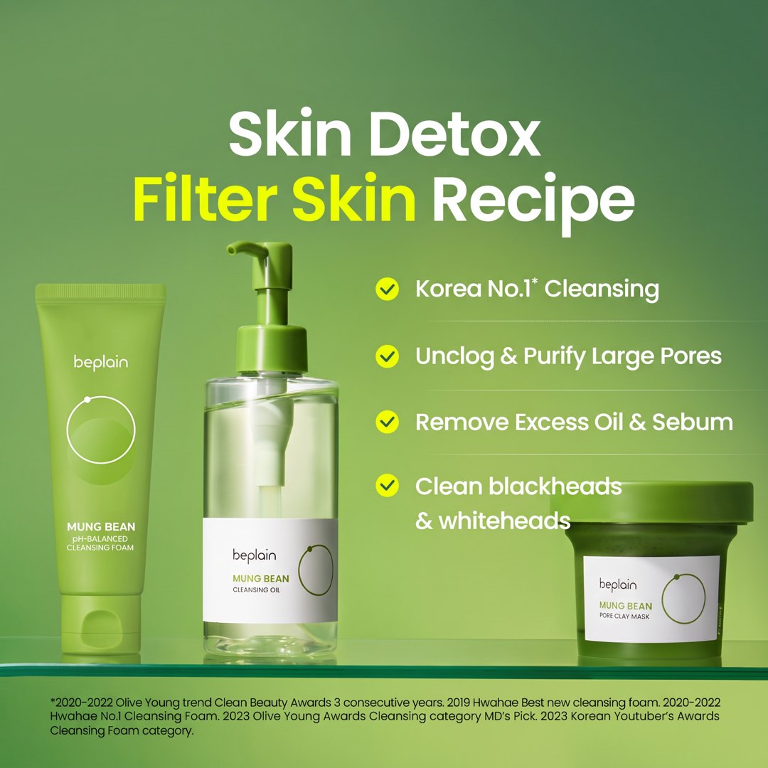 beplain Mung Bean Pore Care Trio